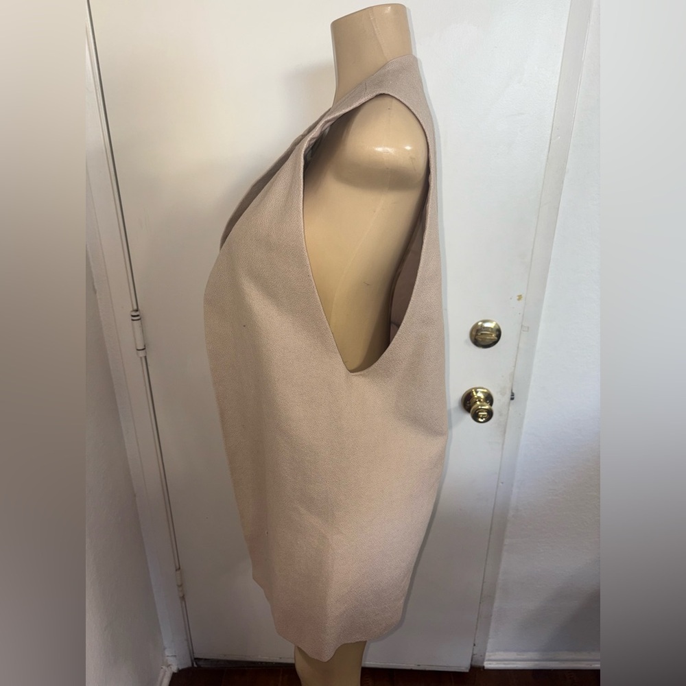 Kaarem Vein Dropped Arm Pocket Vest Jacket Cotton Size Xs New — image 4 of 6